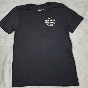 JAM Anti Tricking Club Shirt Mens Medium Graphic Tee Tricking T-Shirt